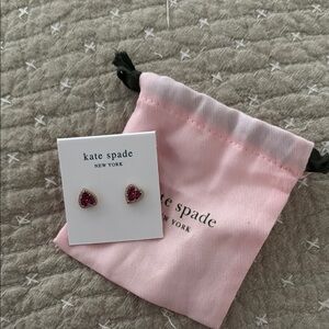 Kate Spade Pink Heart Earrings